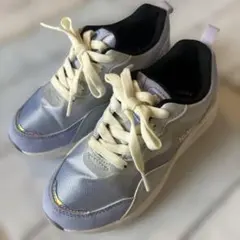 ライトブルー ムーンスター　スニーカー　19cm