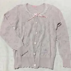 透かし編みカーディガン　パステルカラーのサムネイル