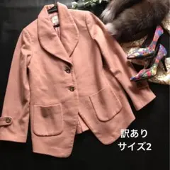 ♡ミーア♡ウール100%襟付きコート♡ジャケット♡訳あり新品のサムネイル