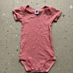 PETIT BATEAU ストライプロンパース 6m