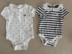 Gap ベビー ロンパース 2枚セット 襟付きのサムネイル