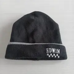 EDWIN ブラック ニット帽 54cm-56cm⋆✦