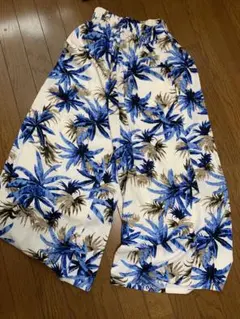 花柄 ガチョウパンツ