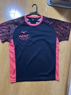 ミズノ NEXT Tシャツ 2XL ブラック ピンクのサムネイル
