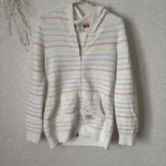 値下げ♪ジェラートピケ☻ストライプ ルームウェア パーカー