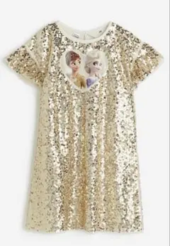 アナと雪の女王 H&M スパンコール ワンピース 110/115