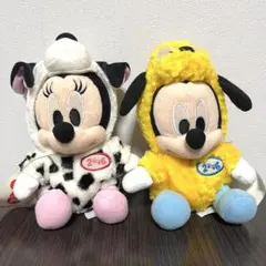 【タグ付き】ディズニー ミッキー ミニー 着せ替え ぬいぐるみ 2006