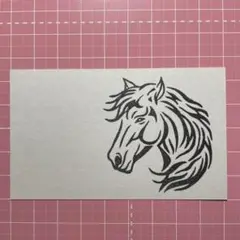 消しゴムはんこ 馬 【A】 ꫛꫀꪝ✧‧˚
