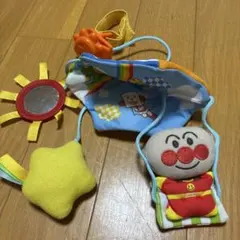 アンパンマン ベビーカー用 吊り下げおもちゃ 布おもちゃ ミラー