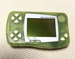 BANDAI WonderSwan 本体 スケルトングリーン ワンダースタジアム