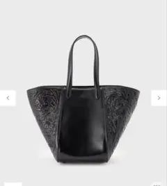 さ*こ様 (新品)GRACE CONTINENTAL ブラックトートバッグ(キュのサムネイル