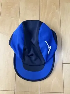 お値下げしました‼️ ジュニア用　ミズノ 青黒 キャップのサムネイル