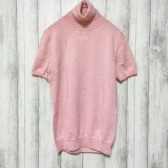 ユニクロ (M)　エクストラファインメリノタートルネックセーター 半袖