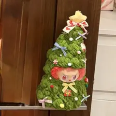 クリスマスツリー グリーン衣装 ふわもこ 着せ替え服　ぬい活 labubu 推し