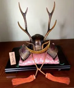 山中鹿之助之兜　兜　￼￼置物 オブジェ 昭和レトロ　アンティーク 山中鹿之助之兜 兜 ￼￼置物 オブジェ 昭和レトロ アンティーク