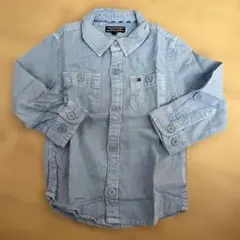 TOMMY HILFIGER ライトブルー 長袖シャツ92cm