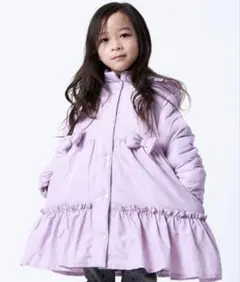 ティアード中綿コート　パープル