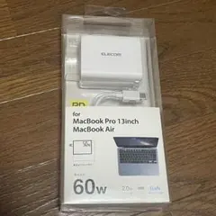 ELECOM ACDC-PD1460WH AC充電器 GaN PD対応 60W