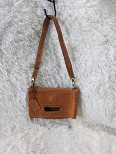 a45　fes　フェス　ショルダーバッグ　クラッチ　２WAY　本革　レザー　茶