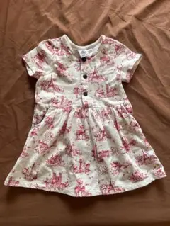 PETIT BATEAU エッフェル塔プリント ワンピース 12m