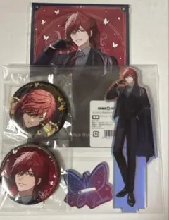 にじさんじ　ローレン・イロアス　DMMスクラッチくじ アクリルスタンド　缶バッジ