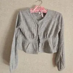 グレー カーディガン ボレロ　サイズ2
