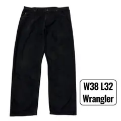 美品 W38 L32 Wrangler black denim pants