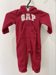 babyGap GAP 赤 フード付きロンパース 80サイズ カバーオール
