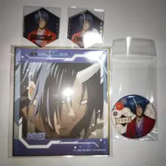 転スラ　ソウエイ　缶バッジ、シール+ミニ色紙セット