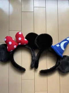 【美品】ディズニー カチューシャ ミッキー ミニー セット