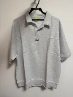 HUF ヘビ柄 ジップアップポロシャツ グレー系 2026年最新】HUF カラー：グレイ系 メンズ ポロシャツの人気アイテム