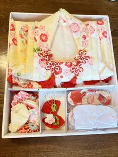 【直前お値下げ】七五三　3歳お着物フルセット　（髪飾、足袋つき）　※裾上げ済み