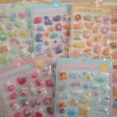 立体3Dシール5セット。