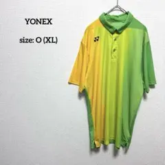 ヨネックス ポロシャツ XL テニス バド グラデーション イエロー グリーン