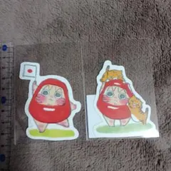 山響屋　ヤチコダルマ　ステッカー　2枚