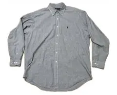 Ralph Lauren BDシャツ XL グレー ビッグシルエット 古着