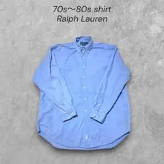 80s90sラルフローレンBLAKE ボタンダウンシャツ 尖り襟　実寸XL
