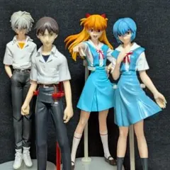 エヴァンゲリオン　ポートレイツ　シンジ　レイ　アスカ　カヲル　制服　4体セット