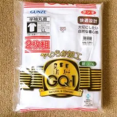 【新品】GUNZE 半袖丸首Tシャツ LL 2枚組 ホワイト