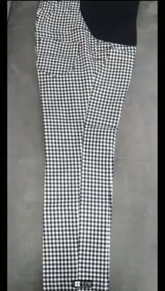 マタニティ チェック柄パンツ