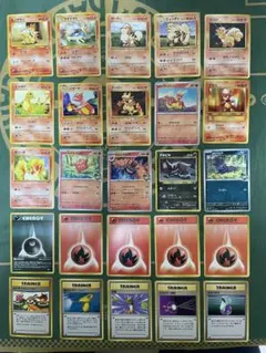 ポケモンカード 炎、あくタイプ25枚セット