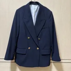 ミラオーウェン 金釦ダブルブレストブレザー ネイビー 金ボタン 紺ブレ