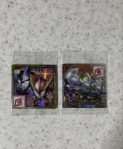 ウルトラマン シールウエハース ブル＆ロッソ ダイナ＆ガイア＆ティガ 2枚