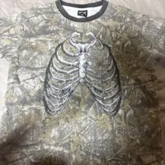 骸骨プリント迷彩柄長袖カットソー supreme 迷彩 リアルツリー - メルカリ