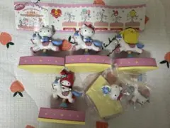 Shaky サンリオキャラクターズ メリーゴーランド 4種類 5個 おまけ付き