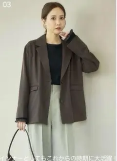 しまむら mysa closet テレコ無地Tシャツ　中黒M