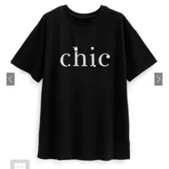 ロゴパールTシャツワンピース ブラックのサムネイル