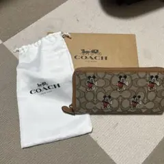 COACHミッキーコラボ長財布