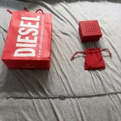 極美品・箱付】DIESEL ディーゼル メタルチェーン 有線イヤホン y2k