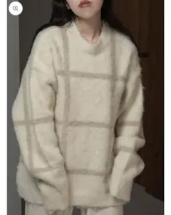 lawgy soft touch simple check knit